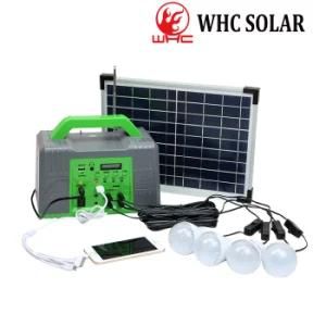 Home and Camping Use Portable 10W DC Solar Lighting Kit