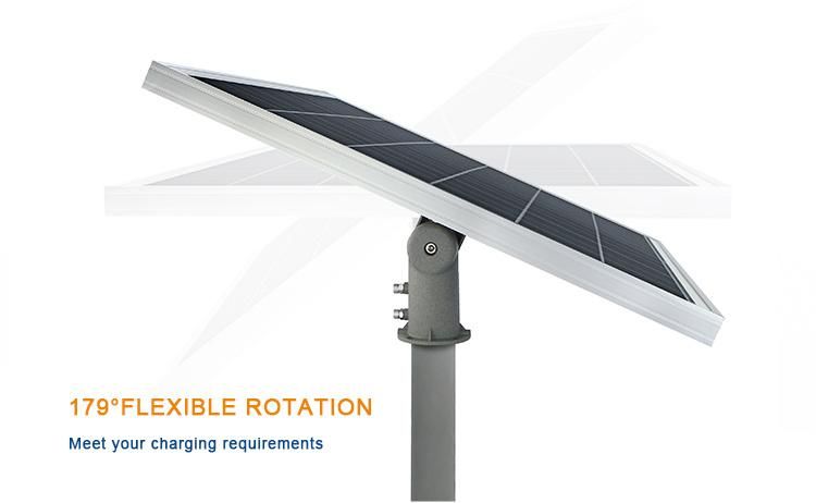 Road Aluminum Alloy All in One High Power High Lumen IP65 Solar Street Light 200W 6000K with Inbuilt Battery