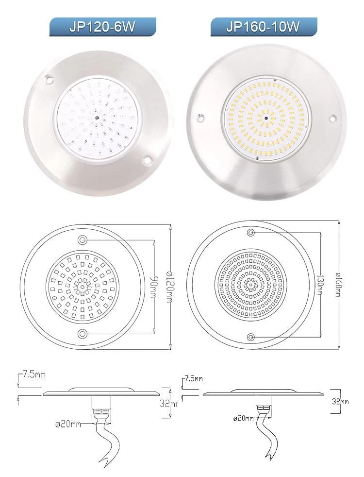 PAR56 IP68 Waterproof 100%RGB Synchronous Control LED Underwater Pond Lights