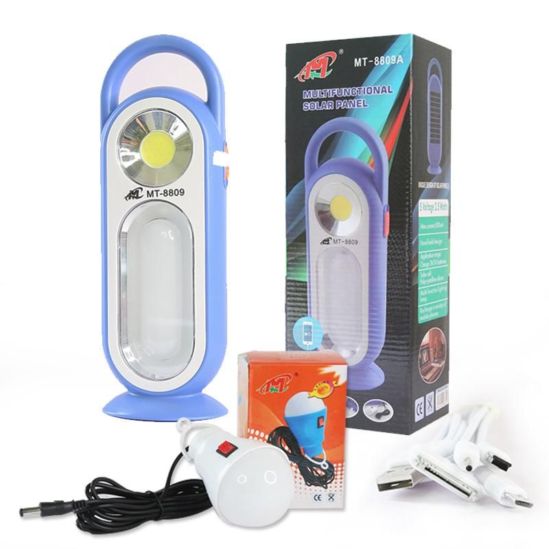 Power Bank Solar Panel LED Portable Camping Lamp