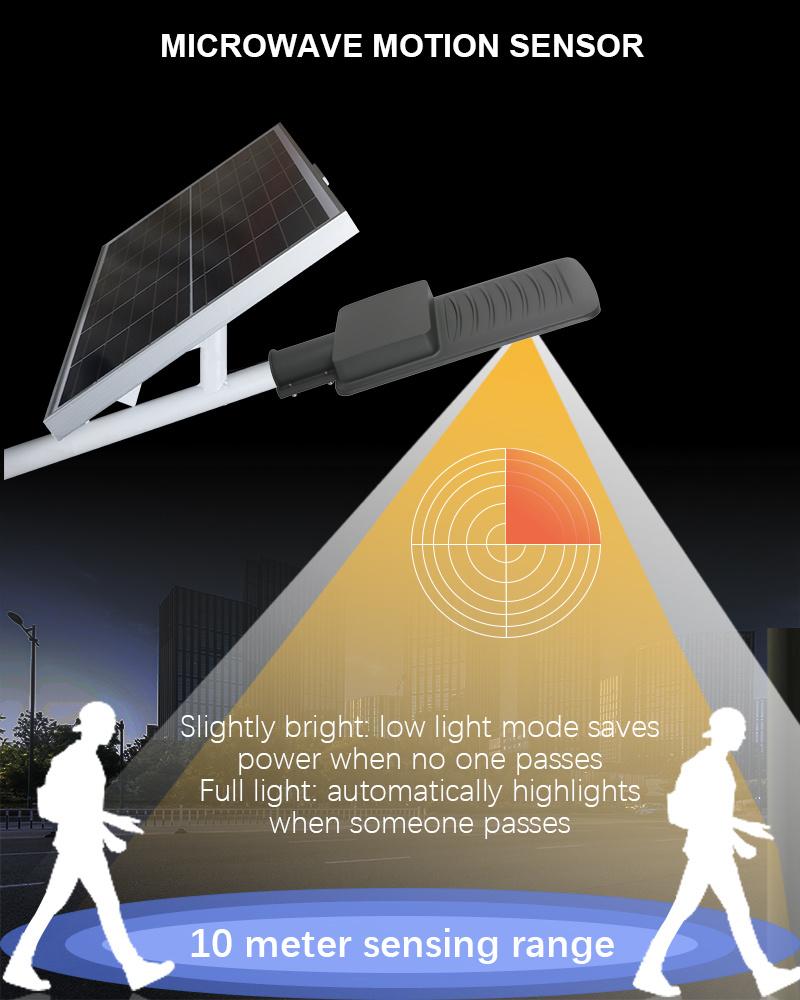 60W LED Light with Solar Panels