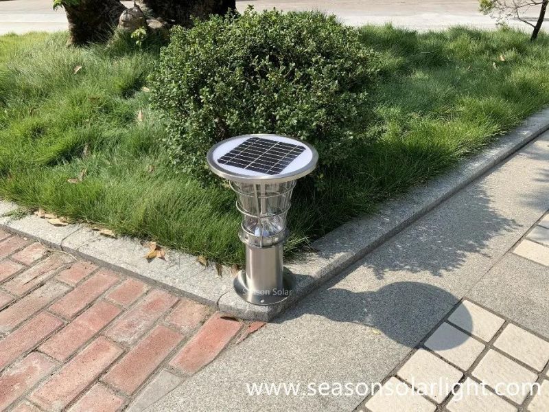 Solar Energy Outdoor Garden Bollard LED Solar Pathway Lighting with Multi-Color LED Light