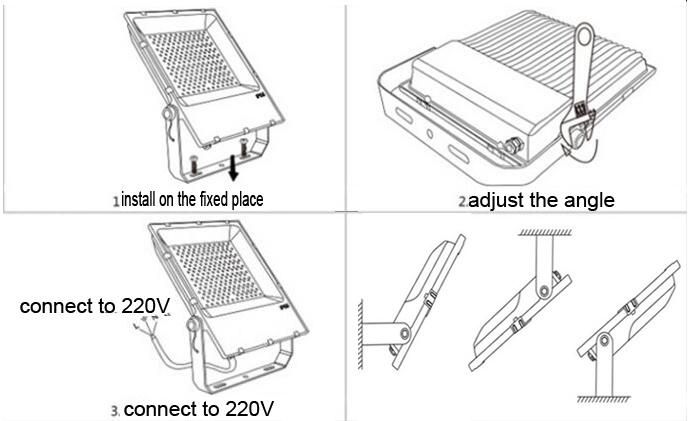 SMD 130lm/W Aluminium White Case IP65 Slim LED Flood Light 30W LED Floodlight