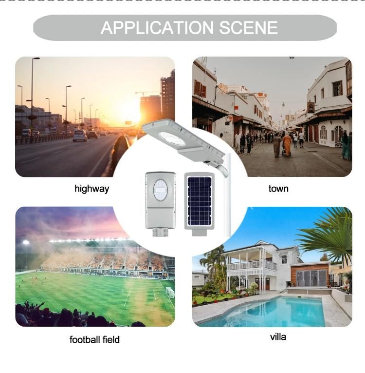 High Lumen Waterproof IP66 6000K Solar Street Light