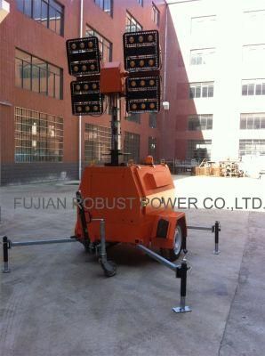 Low Noise LED Mobile Light Tower with Hydraulic Mast Rplt-6900