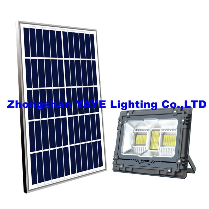 Yaye Hottest Sell 800W Solar LED Flood Light with Remote Controller/ bluetooth Music Rhythm/ Available Watts: 800W/500W/300W/200W/100W/60W