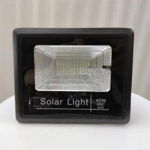 High Quality Garden Square Outdoor Focus Projector Lamp 10W 25W 40W 60W 100W 150W Solar LED Flood Light with Remote Control