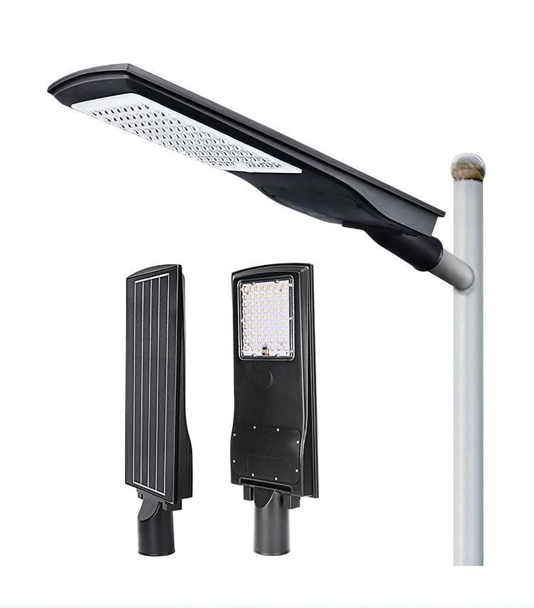 High Lumen IP65 6000K 100W 150W 200W Split Integrated Solar Panel Power Streetlight All in One LED Solar Street Light