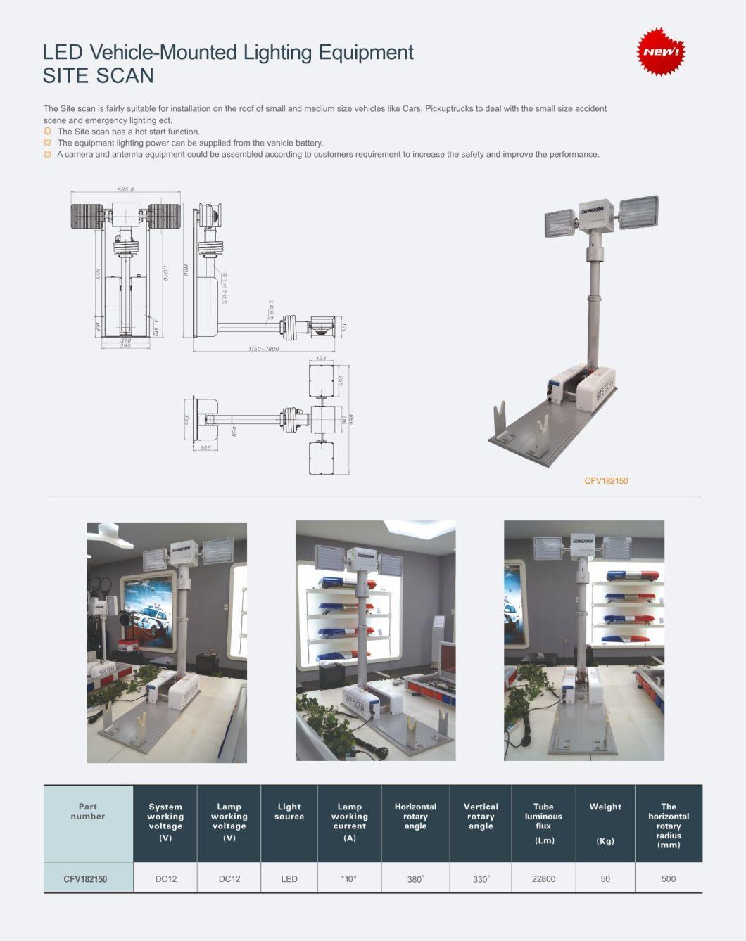 Senken LED Vehicle-Mounted Lighting Equipment Site Scan Searchlight Tower