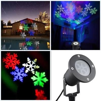 Christmas Snow Flake LED Projection Laser Light