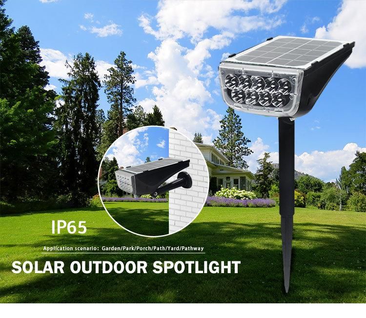 Outdoor Solar Powered Garden Lights LED Landscape Solar Spotlights