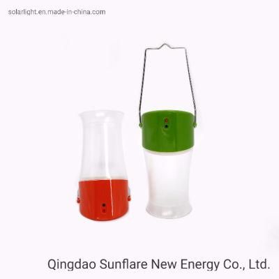 Factory Direct Sale Solar Panel Rechargeable LED Light Lantern Lamp for Camping&Reading
