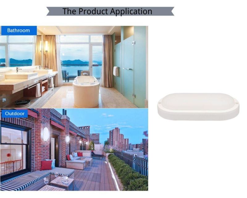 Classic B7 Series Energy Saving Waterproof LED Lamp White Oval 8W for Shower Room