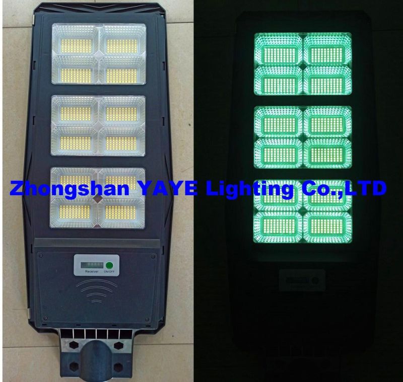 Yaye 2022 Hottest Sell Factory Price 300watt/200watt All in One Solar LED Street Road Wall Garden Light with Remote Controller/Radar Sensor 500PCS Stock