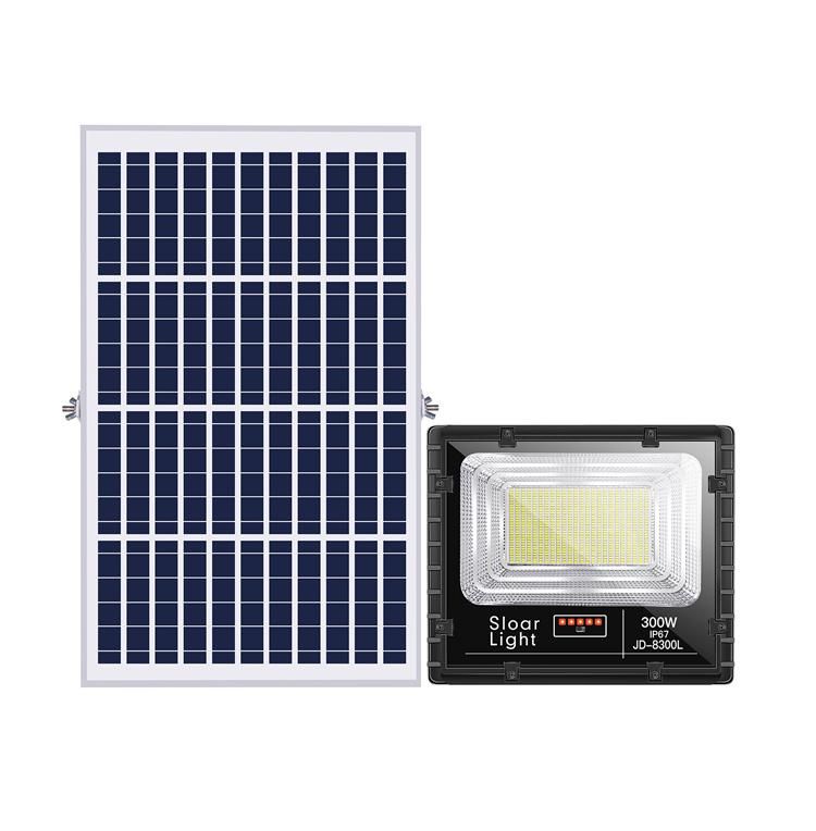 Motion Sensor Integrated All in One Solar LED Floodlight 100W LED Floodlight Outdoor with Remote Controller