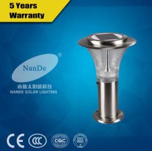 Solar Post Light with Acrylic Lamp Shade