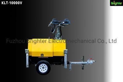 Hydraulic Mobile Lighting Tower with Telescopic Mast