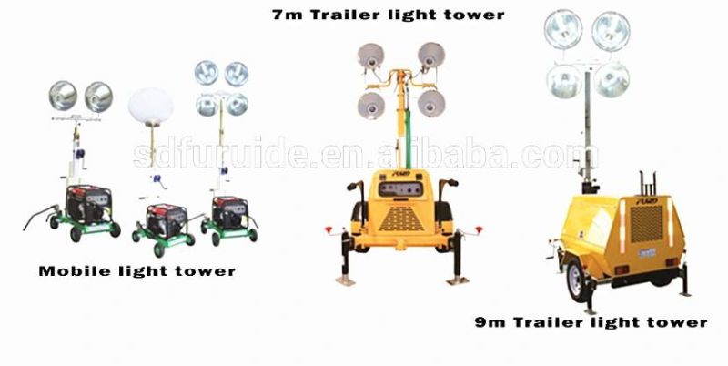 Hot Sale Mobile Light Tower with Diesel Generator
