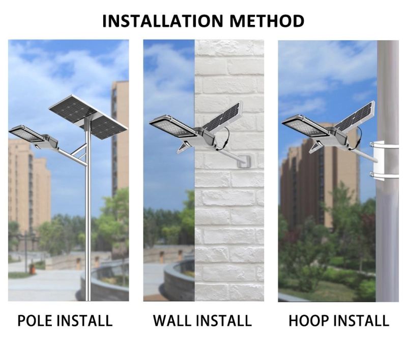 Solar Panel Split 20W 30W 40W 50W 60W Energy Saving All in Two Solar Street Light