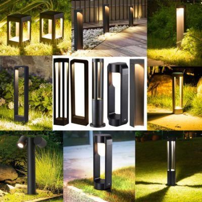 Waterproof Lawn Lamp Aluminum Modern Garden Landscape Pillar Light