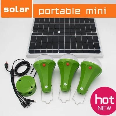 25W Solar Light Solar Home Lighting 5200mAh Portable Home Solar Power System with 3 PCS Bulbs
