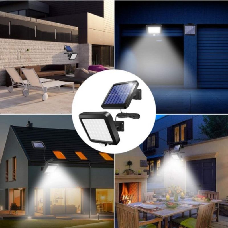141 LED Adjustable Design IP 65 Waterproof Outdoor Garden Solar Lamp Powered Sunlight Solar Wall Mounted Light