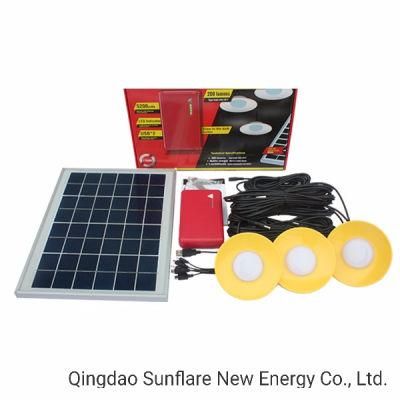 Hot Home Solar Power LED Lighting Kit System for Indoor and Camping