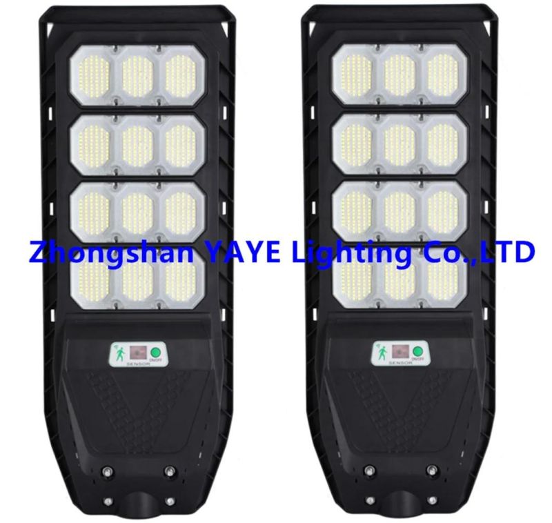 Yaye 2022 Hottest Sell All in One LED Solar Street Light 300W 400W 500W High Brightness Street Lights with 1000PCS Stock/Remote Controller/Radar Sensor