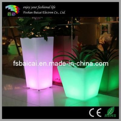 Beautiful Waterproof LED Square Flower Pot