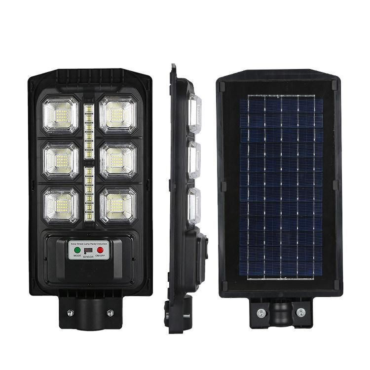 Yaye 2022 Hottest Sell 100W All in One LED Solar Street Road Wall Garden Lighting with Remote Controller/ Radar Sensor/ Available Watt: 50W-400W/1000PCS Stock