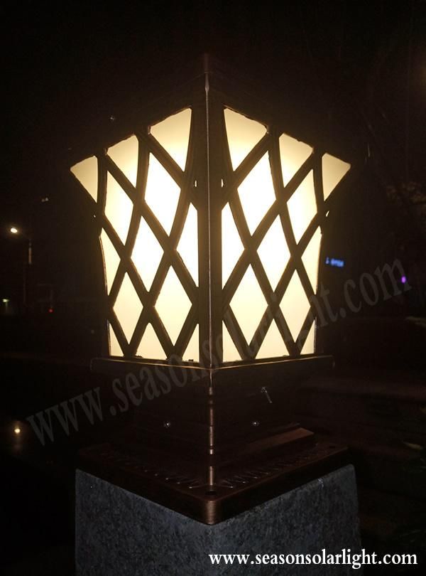 New 2022 Solar Decking Lighting Lamp 5W Smart LED Garden Solar Gate Post Pillar Lighting