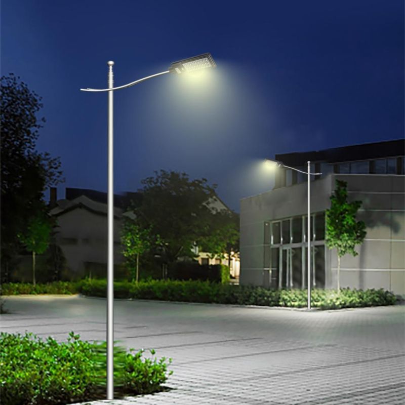 300W Solar Street Light Outdoor Lamp, Motion Sensor Dusk to Dawn Monocrystalline Silicon Panel Solar Powered LED Lights with Remote Control for Yard, Park
