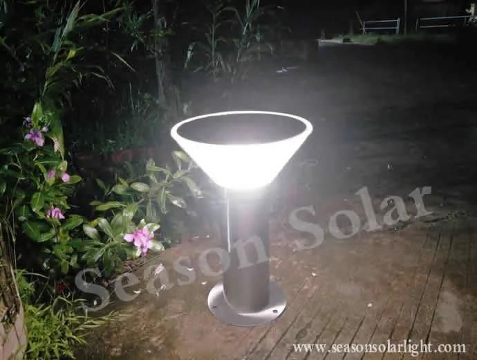 Outdoor Solar Style Lighting Garden Pathway Decorative IP65 LED Lawn Light with Warm+White LED