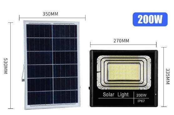Competitve Price High Luminous Rechargeable Powered Outdoor IP67 LED Light Motion Solar Sensor Flood Lighting 60W