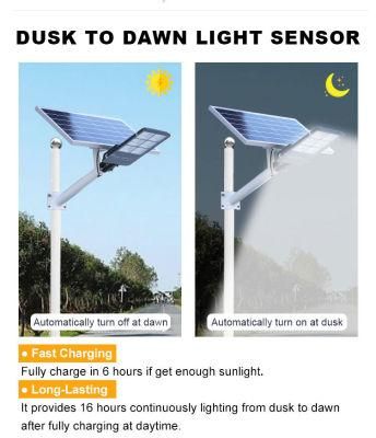 80000hrs 130lm / W 60W Integrated LED Solar Street Light