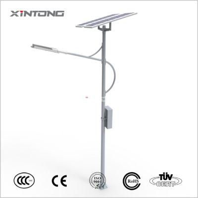 Warm Light LED Solar Street Light with White Battery Box