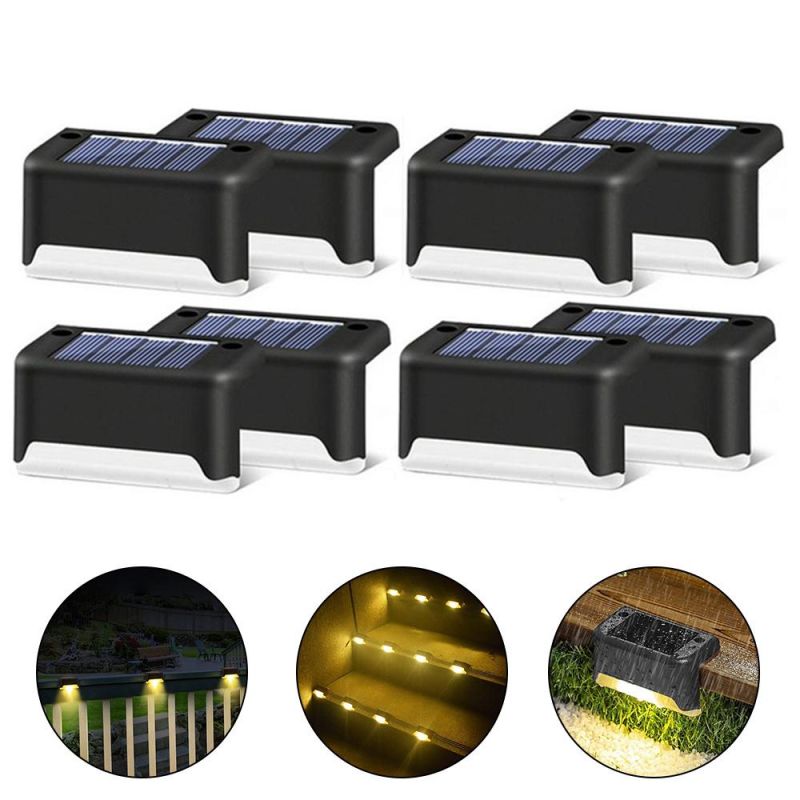 Solar Lights Solar Step Lights Outdoor Waterproof LED Solar Power Garden Light Lamp Decoration for Patio Stair Garden Yard Fence