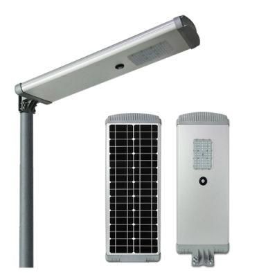 Commercial Wholesale Nk-60W Project Outdoor All in One Solar Street Road Light with PIR Motion Sensor