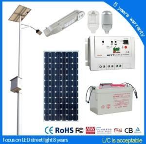 MPPT Solar Controler LED Solar Street Lamp with Solar Panel Battery