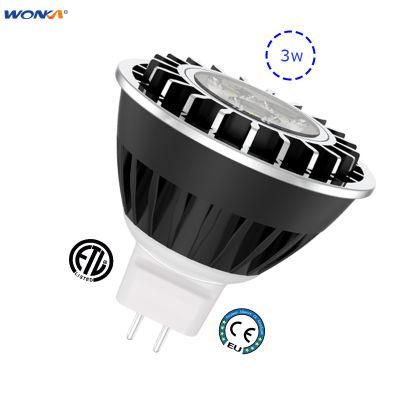 3W Landscape MR16 LED Light Bulbs 280lm for Wet Locations