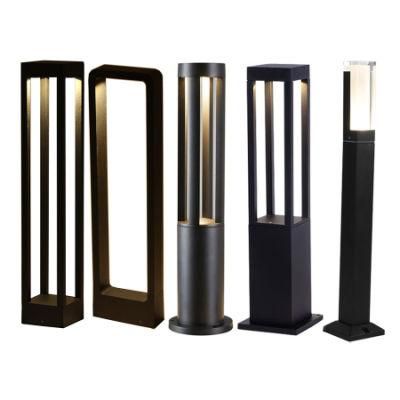 Outdoor Garden Lawn Lamp Waterproof Modern Aluminum Pillar Light Villa Courtyard Patio Pathway Landscape Lawn Bollards Light