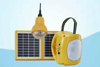 2017 New 2W LED Solar Light with Phone Charge &amp; 2W LED Light for 15 Hours Lighting