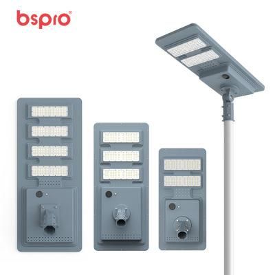 Bspro Smart Modern Outdoor IP65 High Power Lamp for Black Pathway Lighting Solar Street Light