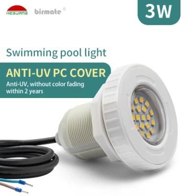 3W 12V Underwater Light SPA Vinyl Liner LED Swimming Pool Lights IP68
