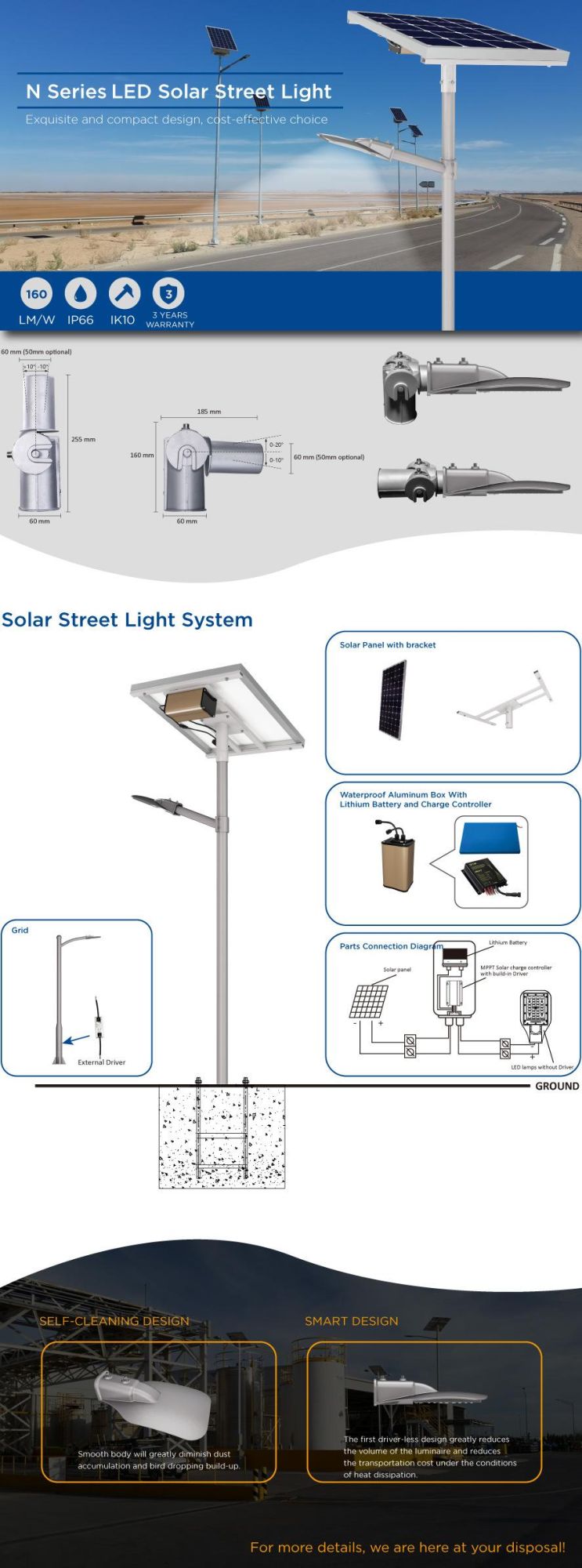 China Suppliers Waterproof Solar LED Outdoor Street Light Lights