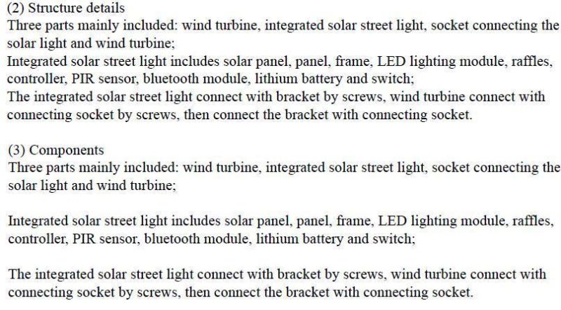 40W Wind and Solar Powered  LED Hybrid Light  (SNH-040)