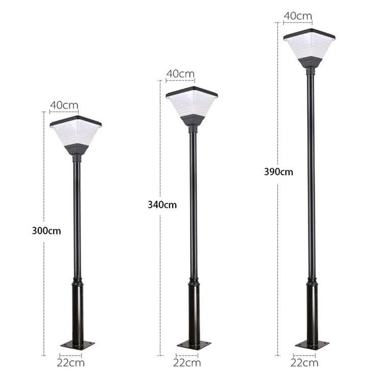 New Modern Design SMD Street Courtyard Outdoor 20W LED Solar Garden Light Solar LED Outdoor Light Decoration LED