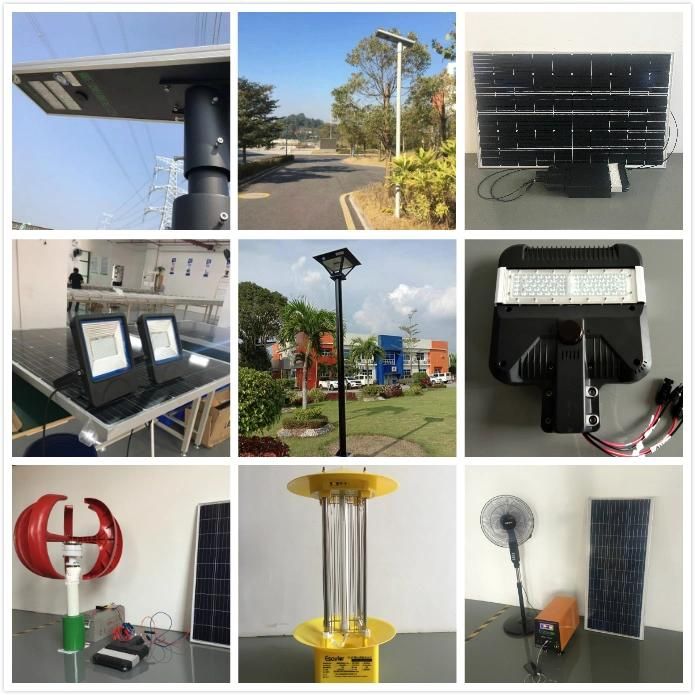 80W 100wp Solar Panel LED Solar Street Light All in One with Microwave Motion Sensor Light with Smart Iot & CCTV Camera