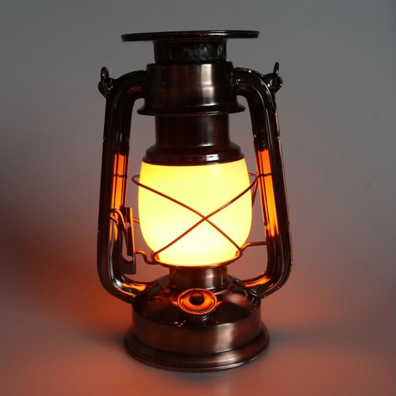 Yichen Solar Rechargeable Vintage Kerosene LED Garden Light