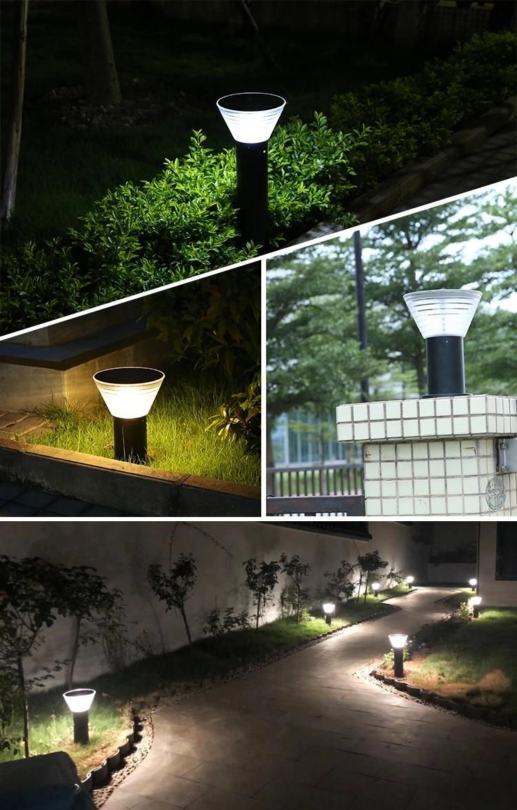 Bspro Waterproof IP65 Decorative Lawn Lamp High Lumen Aluminum Solar Outdoor LED Garden Lights